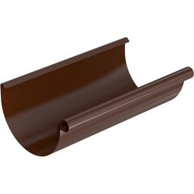 Bryza Žlab okap Ø 125 mm 4 m pozink RAL 8017 hnědý