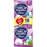 EVERYDAY Sensitive Maxi Night Ultra Plus Дамски превръзки с крилца 18 бр