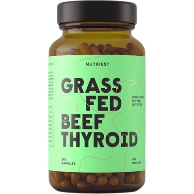 Nutriest Grass Fed Beef Thyroid 400 mg [240 капсули]