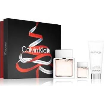 Calvin Klein Комплект за мъже Calvin Klein Euphoria for Him - Eau de Toilette 100 мл + 15 мл + Афтършейв балсам 100 мл