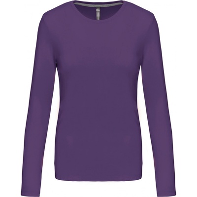 Kariban Tričko K383 dlouhý rukáv dámské COT-20K38335002 Purpurová