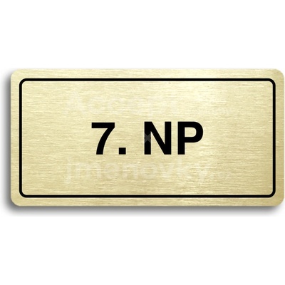 ACCEPT Piktogram 7. NP - zlatá tabulka - černý tisk