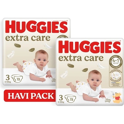 Huggies Extra Care 3 6-10kg Monthly Pack P72x2