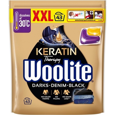 Woolite Kapsle s Keratinem na praní Dark Black Jeans 43 PD
