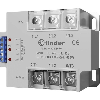 Finder polovodičové relé 77A382308671 25 A Spínací napětí (max.): 660 V/AC Spínající podle okamžité hodnoty 1 ks