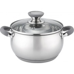 Voltz Тенджера Oliver Voltz OV51210N24, 24см, 6 л, Индукция, Силиконови дръжки, Инокс/сив (Oliver Voltz OV51210N24 gray)