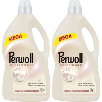 Perwoll Renew Light Colors prací gel 2 x 3,75 l 75 PD