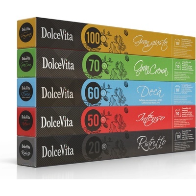 Dolce Vita Микс пакет кафе капсули Italfoods Dolce Vita за Nespresso 50 бр