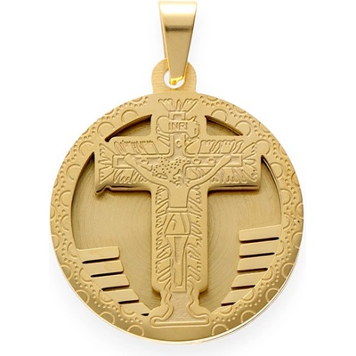 MPM Dámský ocelový nerezový přívěsek Emunah pozlacený SPD.7825