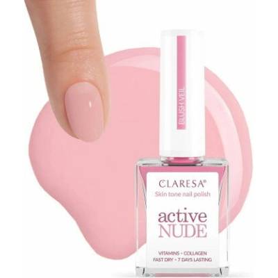 Claresa Active Nude BLUSH VEIL klasický lak na nechty 9,5 ml