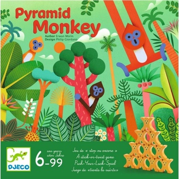 Djeco Pyramída opíc: hra stavania pyramíd