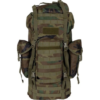 MFH bojový Molle polstrovaný + ALU výstuha woodland 65 l
