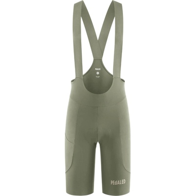 PEdALED Element Lightweight Bib Shorts Olive Green
