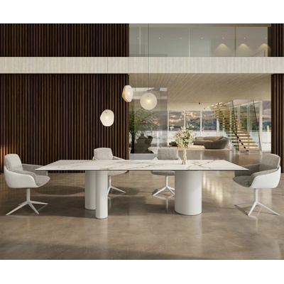 DELIFE Edge 300 x 100 keramika Calacatta Luxe bílá-zlatá-šedá Troa kov bílá