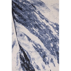Agnella Син вълнен килим 160x240 cm Albo - Agnella (5901760270809)