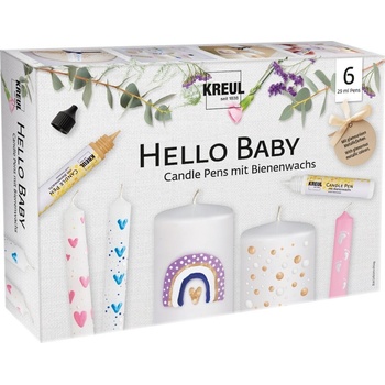 Kreul 49758 Комплект химикалки за свещи Hello Baby 6 бр (49758)