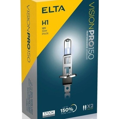 Elta 12V H1 55W P14,5s VisionPro +150%, 2 ks