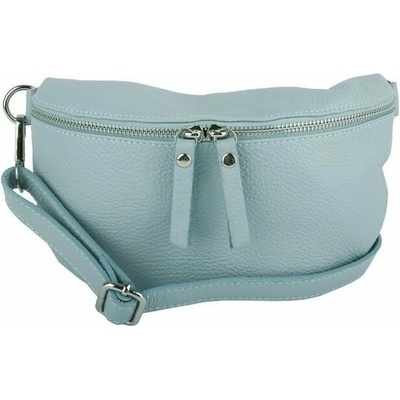 Tyrkysová talianska kožená belt bag kabelka Tinka