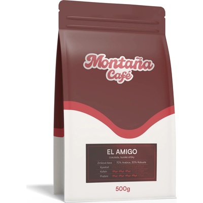Café Montaña espresso směs 70÷30 mletá Moka konvička 0,5 kg