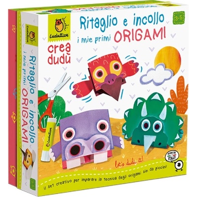 Ludattica Moje první stříhání a lepení mého prvního origami řada CREA DUDU