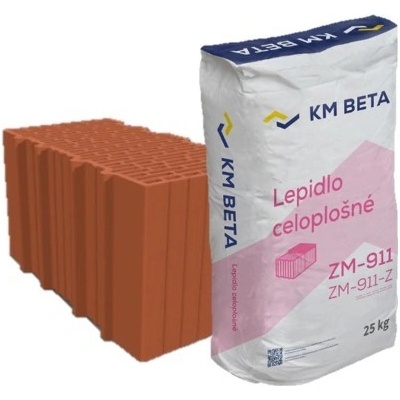 Cihla broušená vysoce pevná Profiblok 300 P15 Brus 247 × 300 × 249 mm KM BETA s lepidlem celoplošně 1 paleta 1 paleta