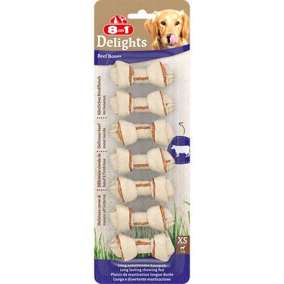 8in1 Delights žvýkací kosti Hovězí XS 84 g 7 kusů