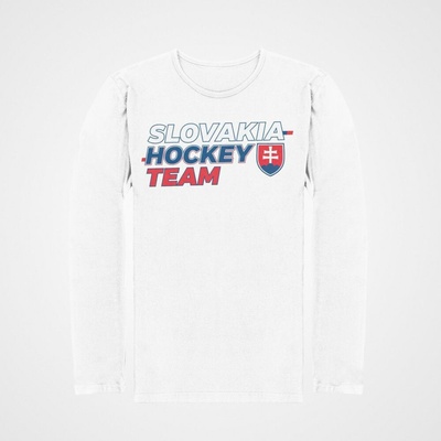 Tričko s dlhým rukávom Slovakia Hockey Team biela