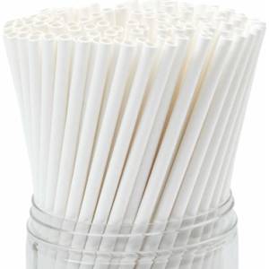 Horecano BARWARE-Хартиени сламки в опаковка 50бр Ø0.6х26.5cm БЕЛИ (HC-93982) 194632 (0193982)