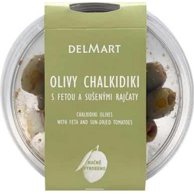 Delmart Olivy Chalkidiki s fetou a sušenými rajčaty 150 g