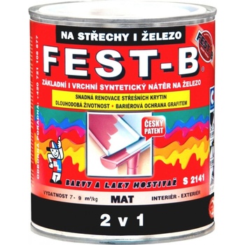 Barvy a laky Hostivař FEST B FESTB S2141-0280 HNĚDÝ 12kg