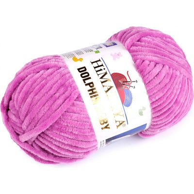 Stoklasa Pletací žinylková příze Dolphin Baby 100 g Balení: 1 ks, Varianta: 25 (80356) fialová orchidej 25 (80356) fialová orchidej