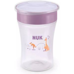 Nuk Тренировъчна чаша NUK First Choice - Magic Cup, 360°, 230 ml, кенгуру, розова (10255743)