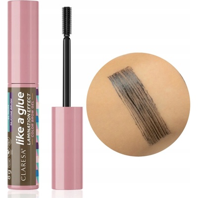 Claresa Like a Glue 01 Taupe Fixačný gél na obočie 8 g
