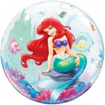 Qualatex Bublina Malá mořská víla DISNEY 22 56cm