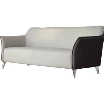 RFG Lola тройка диван RFG, със светлосива седалка и графитена облегалка, екокожа