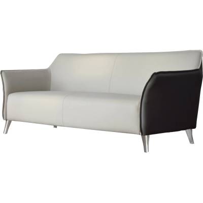 RFG Lola тройка диван RFG, със светлосива седалка и графитена облегалка, екокожа