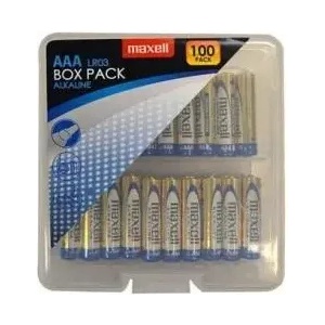 Maxell Алкални батерии MAXELL LR03 AAA 10x10 бр / 100 бр. в PVC кутия (ML-BA-LR03-100PK-PVC) - xtreme