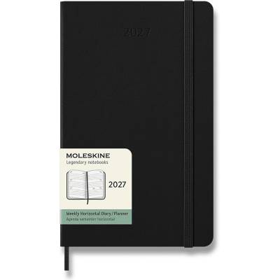 Moleskine A5 týdenní 2027 černý