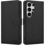 Tech-Protect Кожен Калъф с Джобове за Samsung S26 Ultra, Tech-Protect Wallet Book Case, Черен (5906302390359)