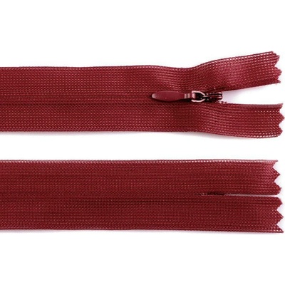 Stoklasa Spirálový zip skrytý No 3 délka 30 cm dederon Balení: 1 ks, Varianta: 178 bordó 178 bordó