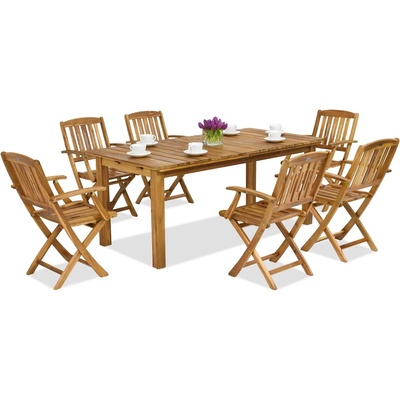 Garden Point Дървени градински мебели Jakarta/Delhi 6 Garden Point (GAP352_3xGAP147)