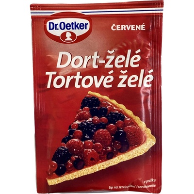 Dr. Oetker Dort-želé červené 10 g