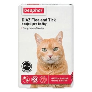 DIAZ Flea&Tick antiparazitní obojek kočka 35 cm