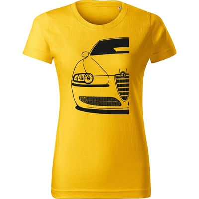 Tričko Alfa Romeo 147 dámske tričko Žltá