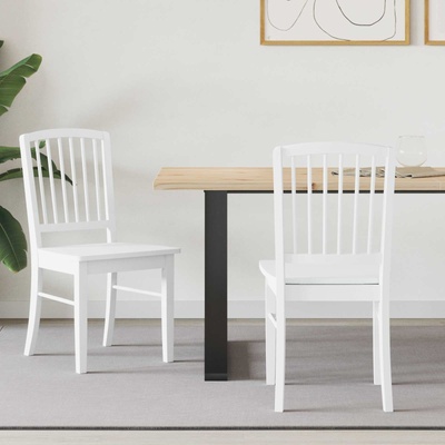 vidaXL Обедени столове 2 pcs Бяло 50 x 52, 5 x 91 см (42020453)
