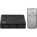 Act 3 портов HDMI суич ACT , 4K@60Hz, USB, Дистанционно, Черен (AC7845)