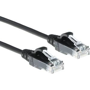 ACT cat6 u-utp пач кабел 5 м, черен (dc9905)