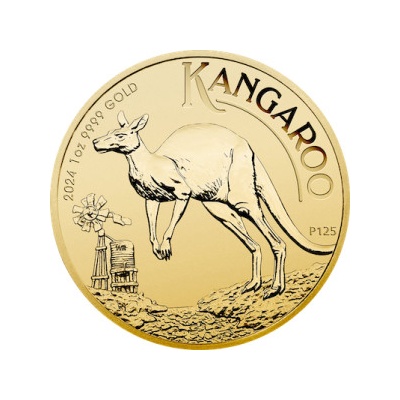 The Perth Mint Zlatá mince 100 AUD Australian Kangaroo 2024 1 oz