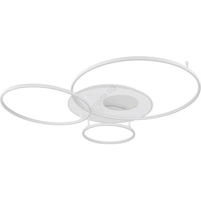 GLOBO 48466-70W-LED Таванно осветително тяло INVERTINA 70W/230V 105x26, 5 см, сребристо, с възможност за димиране + дистанционно управление (GL8986)