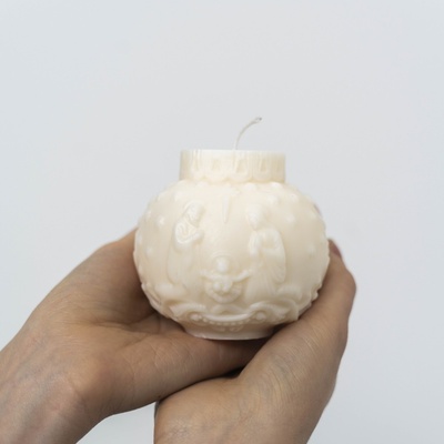 Svetluša Vánoční koule Betlehémka 8 cm x 9 cm